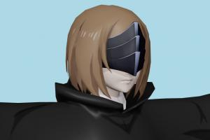 Hinami Fueguchi Tokyo-Ghoul, female, woman, girl, people, human, xna, characters, rigged